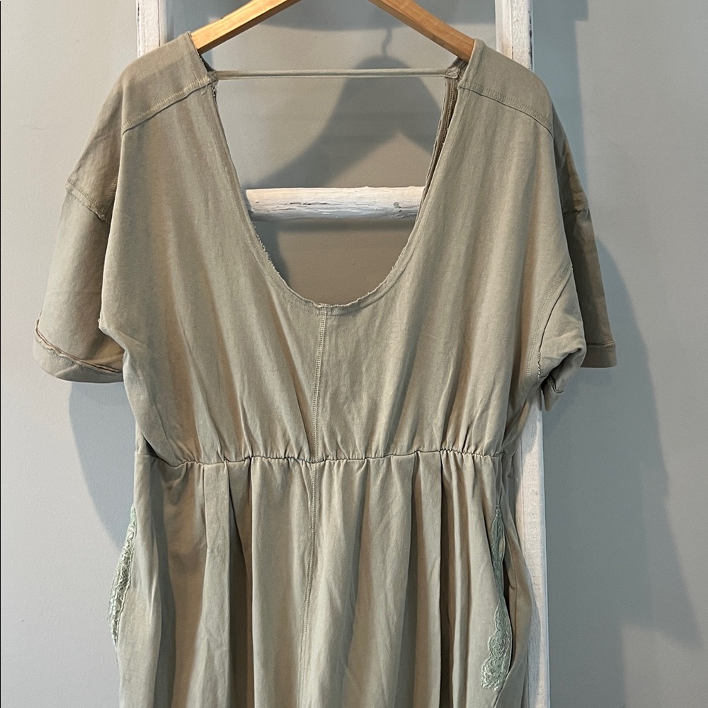 Free People Good Side Light Sage Scoop-Neck Jumpsuit size
Large - Picture 10 of 13